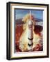 Apollo 11 Space Ship Lifting Off on Historic Flight to Moon-Ralph Morse-Framed Photographic Print