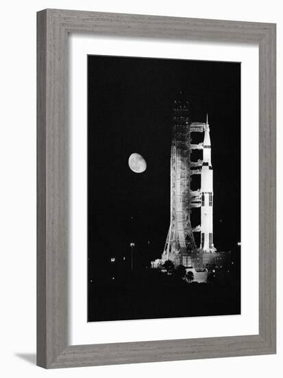 Apollo 11 Spacecraft Ready for Liftoff-null-Framed Photographic Print