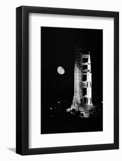 Apollo 11 Spacecraft Ready for Liftoff-Bettmann-Framed Photographic Print