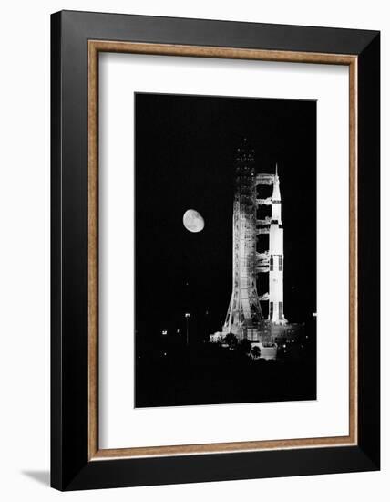 Apollo 11 Spacecraft Ready for Liftoff-Bettmann-Framed Photographic Print