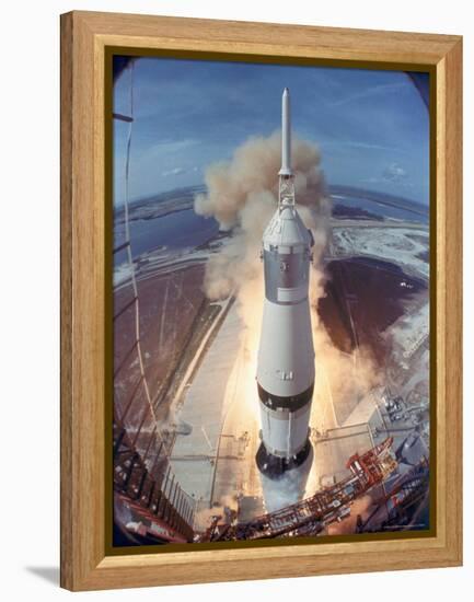 Apollo 11 Taking Off For Its Manned Moon Landing Mission-Ralph Morse-Framed Premier Image Canvas