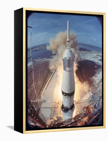 Apollo 11 Taking Off For Its Manned Moon Landing Mission-Ralph Morse-Framed Premier Image Canvas