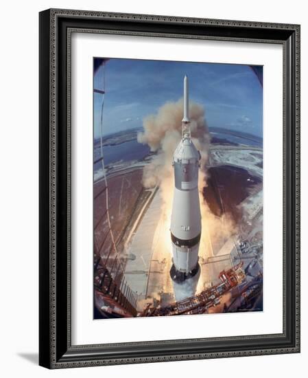 Apollo 11 Taking Off For Its Manned Moon Landing Mission-Ralph Morse-Framed Photographic Print