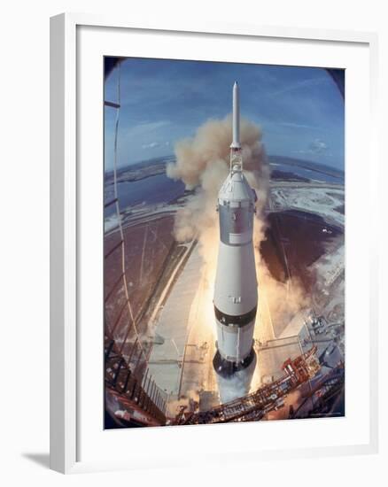 Apollo 11 Taking Off For Its Manned Moon Landing Mission-Ralph Morse-Framed Photographic Print