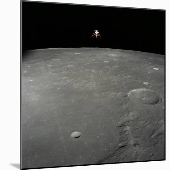 Apollo 12 Lunar Module Intrepid Landing on the Moon's Surface in the Ocean of Storms, 1969-null-Mounted Photographic Print