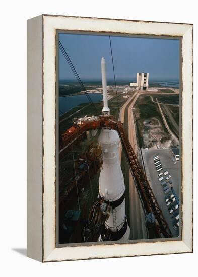 Apollo 15 atop Saturn 5 Rocket-null-Framed Premier Image Canvas