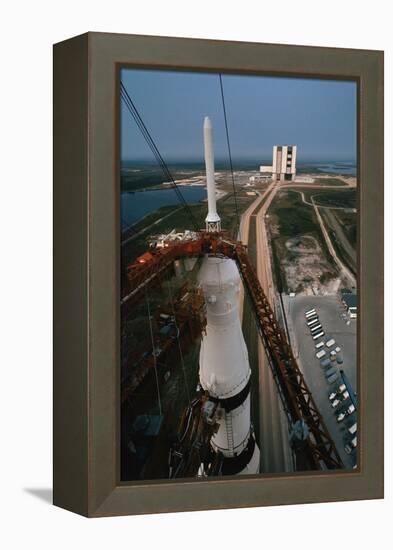 Apollo 15 atop Saturn 5 Rocket-null-Framed Premier Image Canvas
