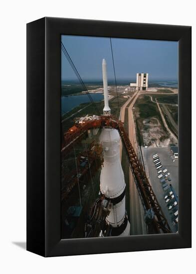 Apollo 15 atop Saturn 5 Rocket-null-Framed Premier Image Canvas