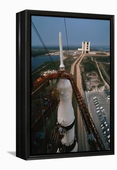 Apollo 15 atop Saturn 5 Rocket-null-Framed Premier Image Canvas