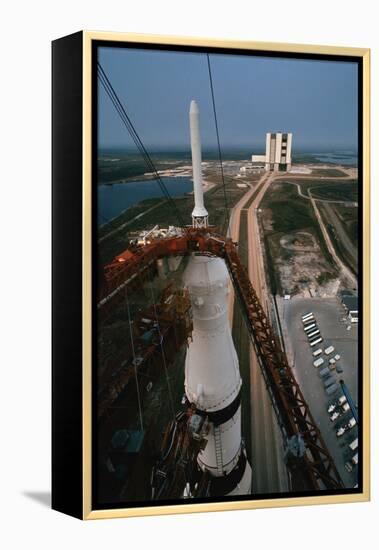 Apollo 15 atop Saturn 5 Rocket-null-Framed Premier Image Canvas