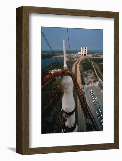 Apollo 15 atop Saturn 5 Rocket-null-Framed Photographic Print