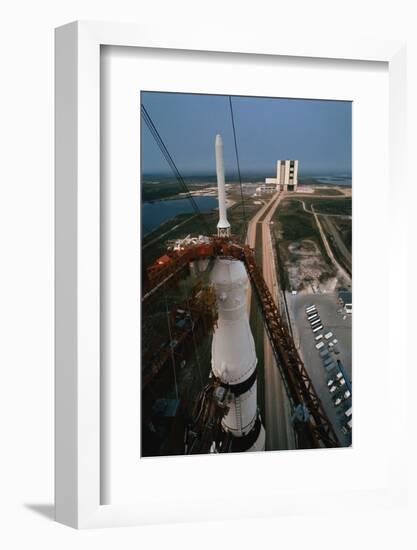 Apollo 15 atop Saturn 5 Rocket-null-Framed Photographic Print