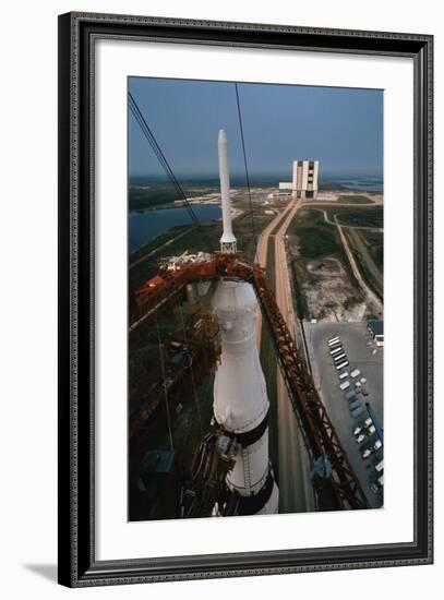 Apollo 15 atop Saturn 5 Rocket-null-Framed Photographic Print