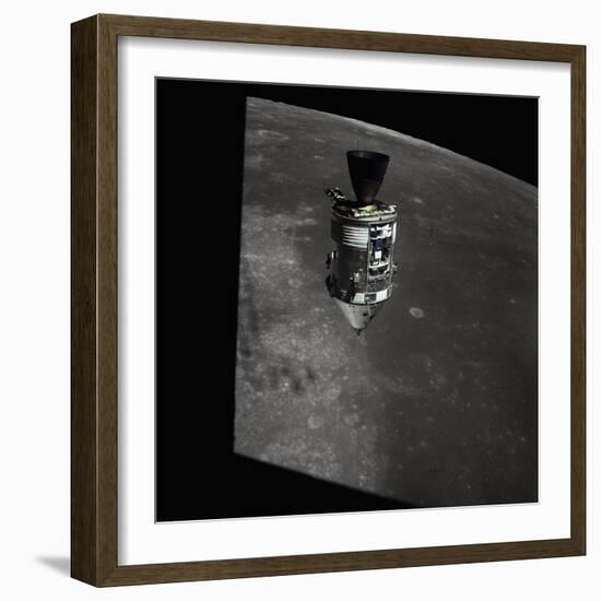 Apollo 15 Command Module Orbiting the Moon-null-Framed Photographic Print