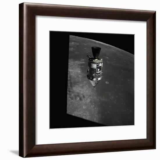 Apollo 15 Command Module Orbiting the Moon-null-Framed Photographic Print