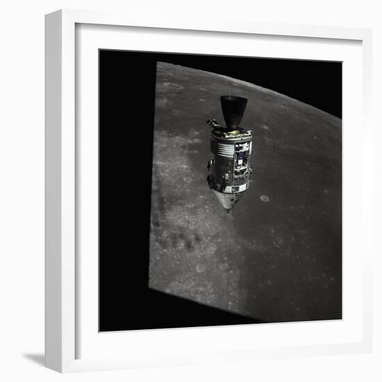 Apollo 15 Command Module Orbiting the Moon-null-Framed Photographic Print