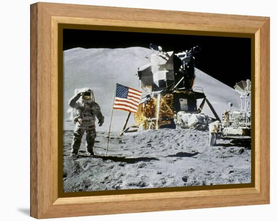 Apollo 15: Jim Irwin, 1971-null-Framed Premier Image Canvas