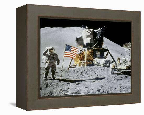 Apollo 15: Jim Irwin, 1971-null-Framed Premier Image Canvas