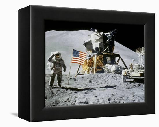 Apollo 15: Jim Irwin, 1971-null-Framed Premier Image Canvas