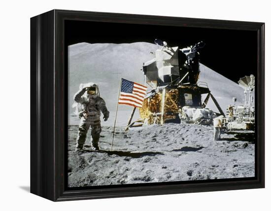 Apollo 15: Jim Irwin, 1971-null-Framed Premier Image Canvas