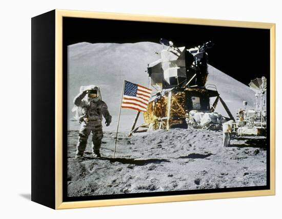 Apollo 15: Jim Irwin, 1971-null-Framed Premier Image Canvas