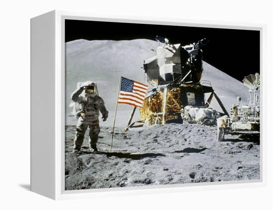 Apollo 15: Jim Irwin, 1971-null-Framed Premier Image Canvas