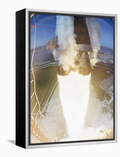 Apollo 15 Launch 1971-null-Framed Premier Image Canvas