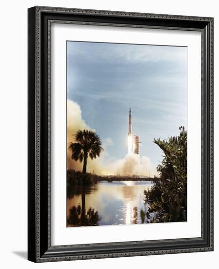 Apollo 15 Launch 1971-null-Framed Photographic Print