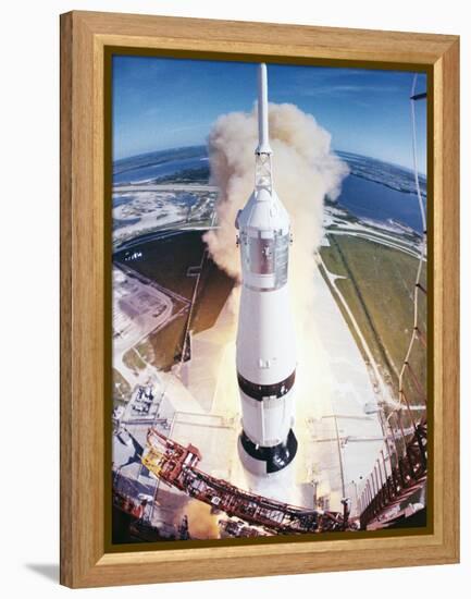 Apollo 15 Launcher 1971-null-Framed Premier Image Canvas