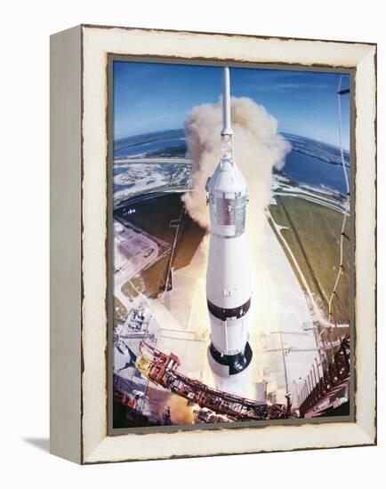 Apollo 15 Launcher 1971-null-Framed Premier Image Canvas