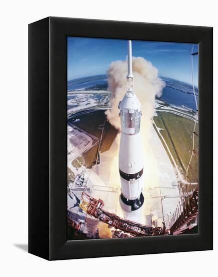 Apollo 15 Launcher 1971-null-Framed Premier Image Canvas