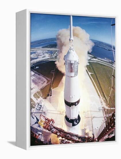 Apollo 15 Launcher 1971-null-Framed Premier Image Canvas