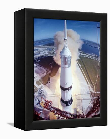 Apollo 15 Lifting Off Fr. Kennedy Space Center-null-Framed Premier Image Canvas