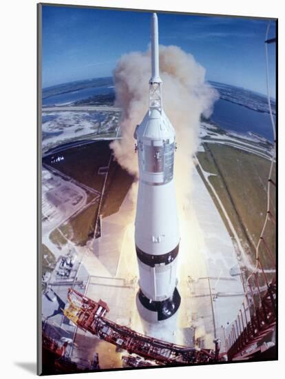 Apollo 15 Lifting Off Fr. Kennedy Space Center-null-Mounted Photographic Print