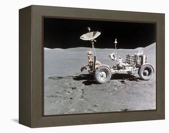 Apollo 15 Moon Surface 1971-null-Framed Premier Image Canvas