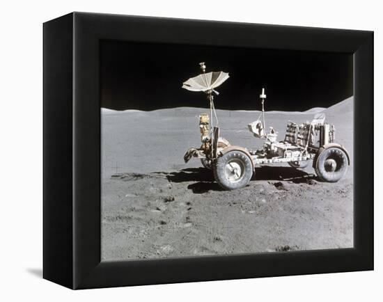 Apollo 15 Moon Surface 1971-null-Framed Premier Image Canvas