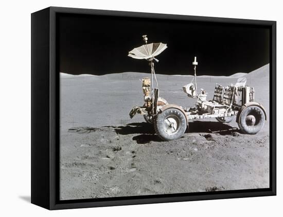 Apollo 15 Moon Surface 1971-null-Framed Premier Image Canvas