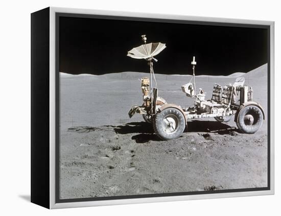 Apollo 15 Moon Surface 1971-null-Framed Premier Image Canvas