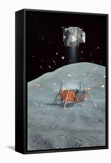 Apollo 17 Ascent Stage, Artwork-Richard Bizley-Framed Premier Image Canvas