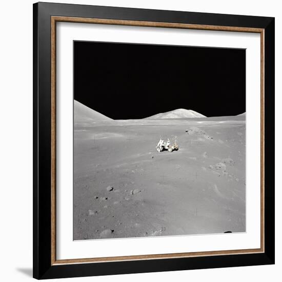 Apollo 17 Geologist-Astronaut Harrison H Schmitt at the Taurus-Littrow Landing Site-null-Framed Photo