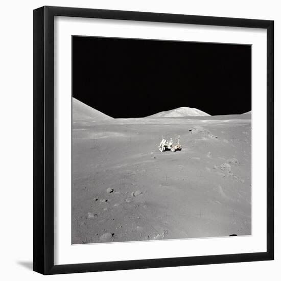 Apollo 17 Geologist-Astronaut Harrison H Schmitt at the Taurus-Littrow Landing Site-null-Framed Photo