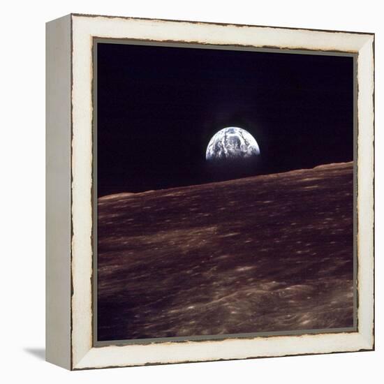 Apollo 8 Earth-null-Framed Premier Image Canvas