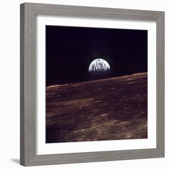 Apollo 8 Earth-null-Framed Photographic Print