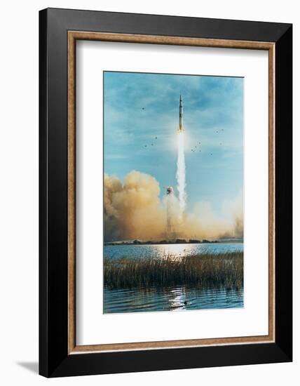 Apollo 8 Heads for the Moon-null-Framed Photographic Print