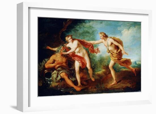 Apollo and Daphne, 18th Century-Francois Lemoyne-Framed Giclee Print