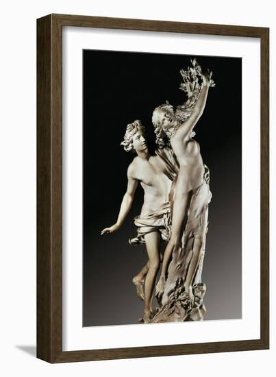 Apollo and Daphne-Giovanni Lorenzo Bernini-Framed Art Print