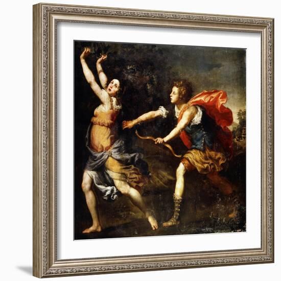 Apollo and Daphne-Lorenzo Lippi-Framed Giclee Print