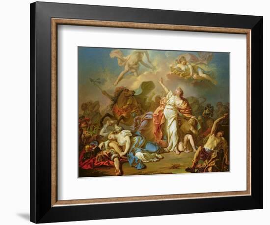 Apollo and Diana Attacking the Children of Niobe-Jacques-Louis David-Framed Giclee Print