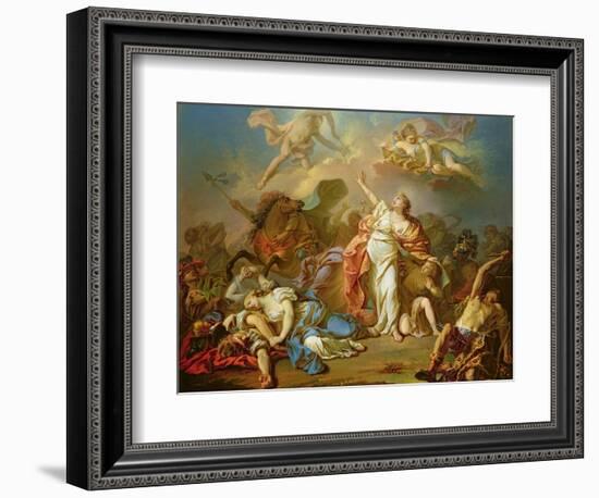 Apollo and Diana Attacking the Children of Niobe-Jacques-Louis David-Framed Giclee Print