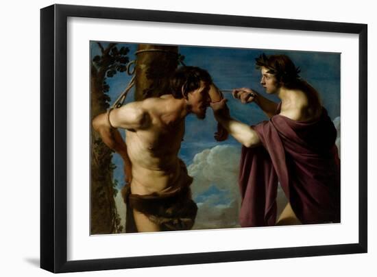 Apollo and Marsyas, 1616–20-Bartolomeo Manfredi-Framed Giclee Print